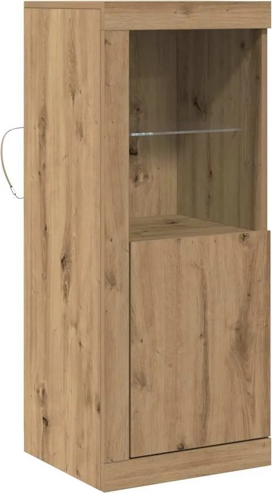 vidaXL Bufet LED Maro 41 x 37 x 100 cm Lemn compozit