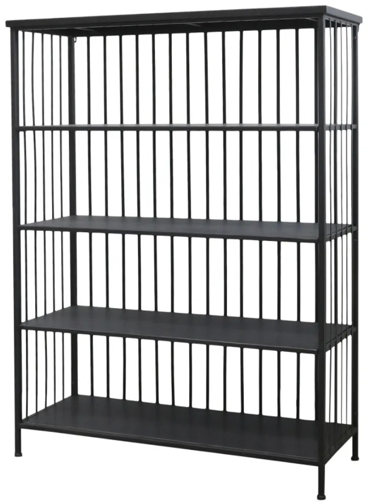Etajera din metal, cu 3 rafturi, Antique Black