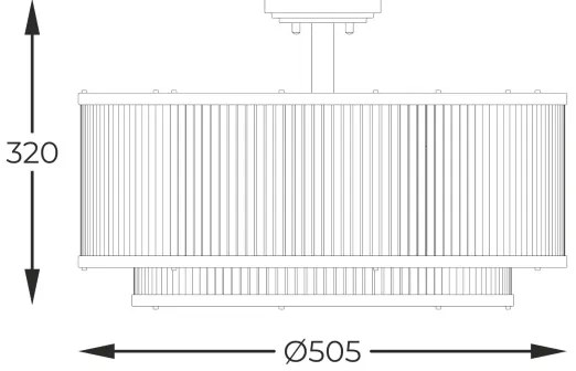 Lustră pe tijă Zuma Line C0528-06H-P7AC SERGIO 6xE14/60W/230V negru