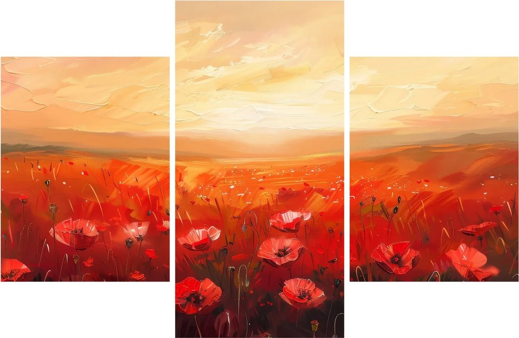 Tablou - Câmp de maci (90x60 cm)