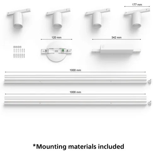 Philips SADA 4xLED RGB Hue, stmívatelné lištové svítidlo, 20,8W, 230V