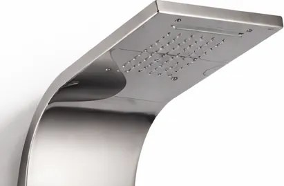 Panel de dus cu hidromasaj din inox Crom