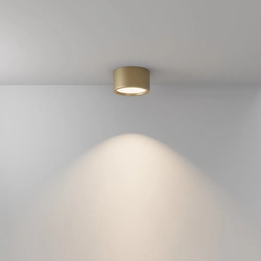 Spot LED aplicat cu protectie IP44 Hydra D-17.6cm auriu