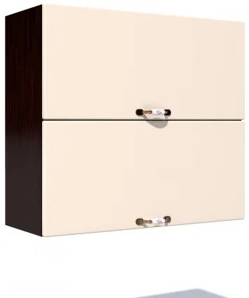 Corp superior 80 cu 2 usi orizontale Zebra MDF vanilie simplu