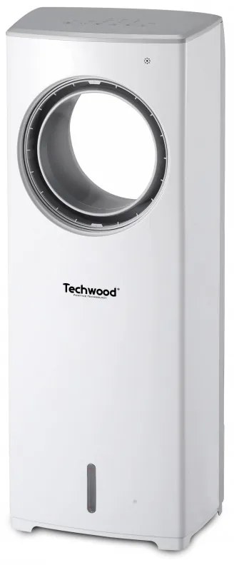 Racitor si umidificator fara aripioare Techwood TRF-7008, 110W, Oscilatie, 3.22 m/s, 7.14 m³/min, 3 viteze, Timer, Alb