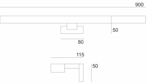 Aplică LED pentru oglindă Brilagi WOODY MIRROR LED/15W/230V IP44 stejar/crom