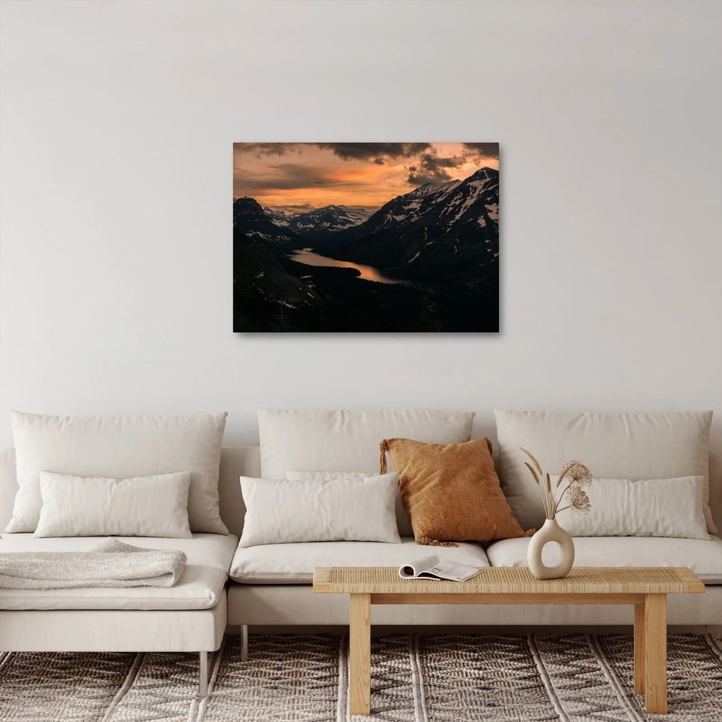 Tablou - Lac între munți (70x50 cm)