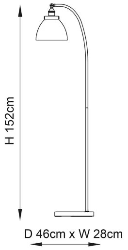 Lampadar Endon 77862 HANSEN 1xE27/40W/230V cupru