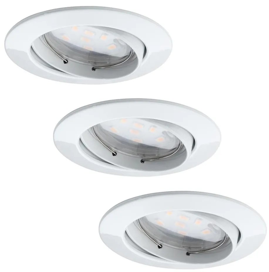 Paulmann 92765 - SET 3x LED Lampă încastrată COIN 3xLED/6,8W/230V alb