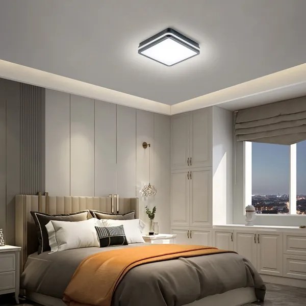 Corp de iluminat LED de exterior cu senzor Brilagi BENE LED/24W/230V 26x26 cm IP54