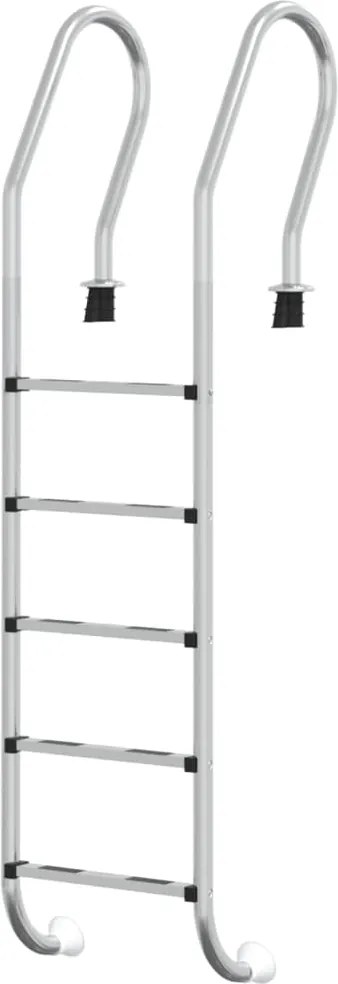 vidaXL Scară de piscină, 54x38x211 cm, oțel inoxidabil 304