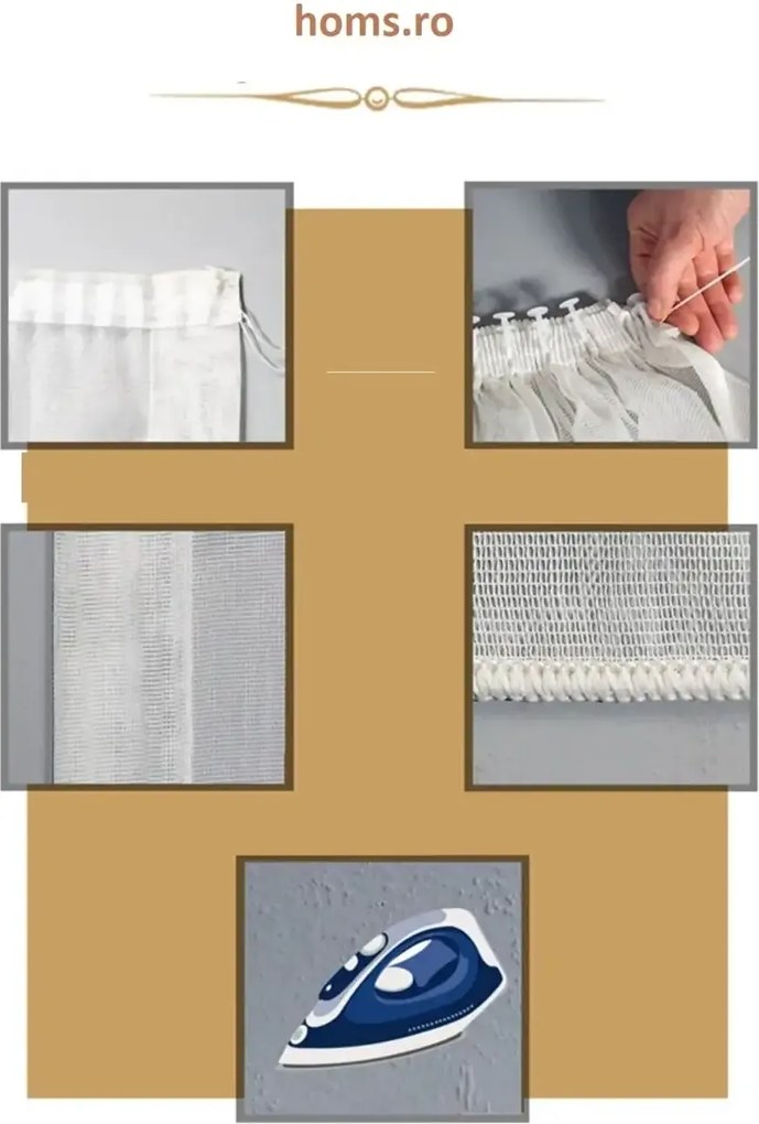 Perdea alb,homs, 400x260 cm,50034