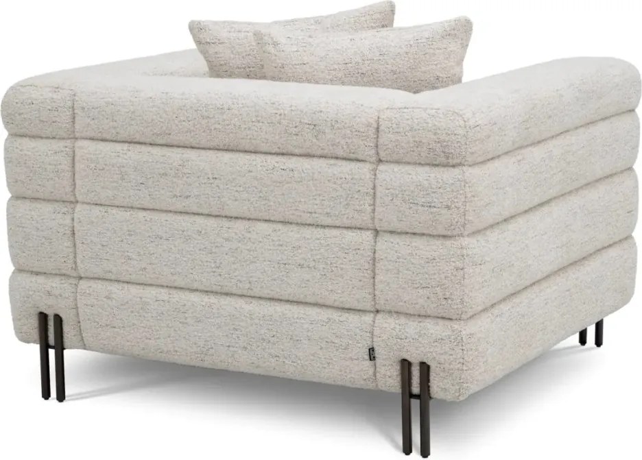 Fotoliu design LUX York, Seashell off-white