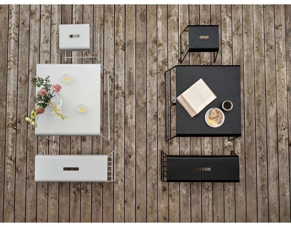 Masă de dining albă din metal 58x75 cm A-Café – Zone