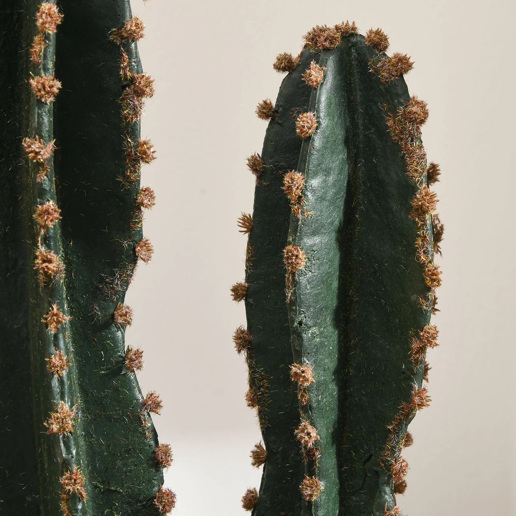 Outsunny Cactus artificial de mare realism plantă artificială de dimensiuni mari dim. Ø 17 x 60H cm verde | Aosom Romania