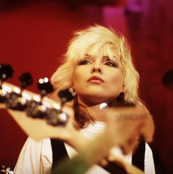 Fotografie Portrait de Deborah Harry du groupe punk americain Blondie , vers 1977.