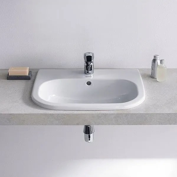 Chiuveta baie incastrata Duravit D-Code Vanity 55x44 cm