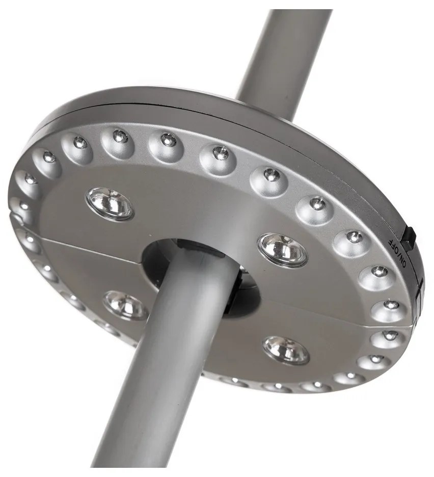 Lampă de umbrelă Happy Green, 24 LED-uri