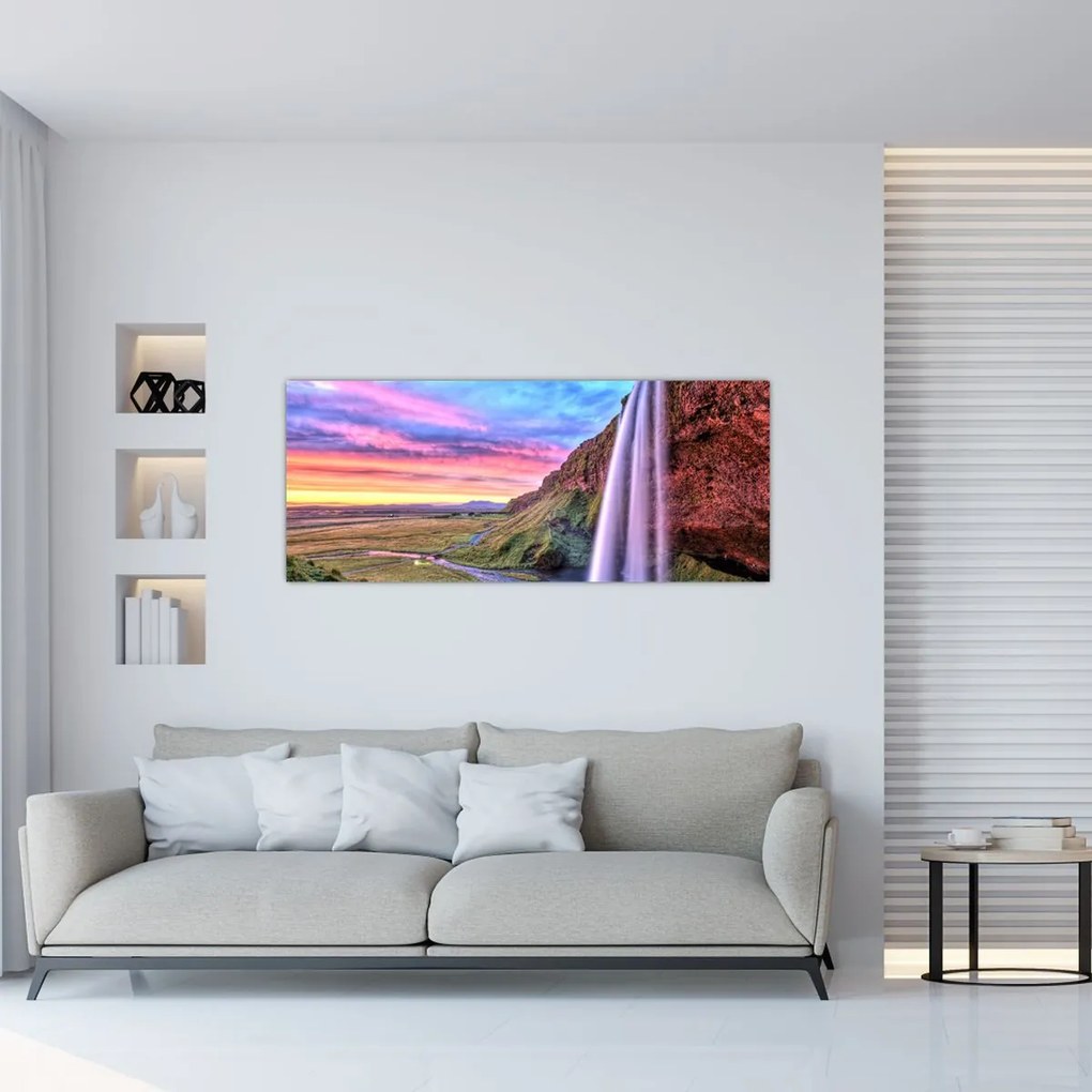 Tablou - Cascada Seljalandsfoss (120x50 cm)