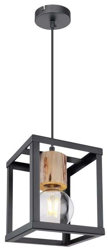 Pendul design modern HAGAR negru 15476H GL