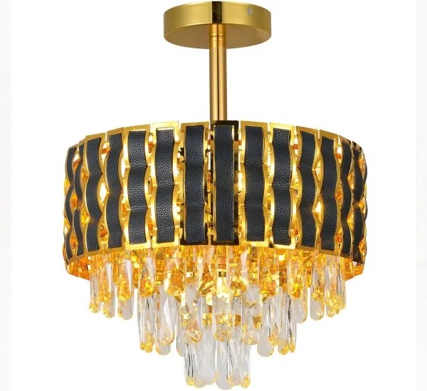 Brilagi - Lustră aplicată CRISTAL, 5 x E14, 40 W, 230 V, Ø 38 cm