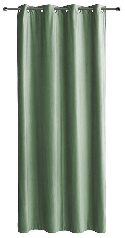 DRAPERIE EASY VELUR CU INELE, 140X260 CM, VERDE