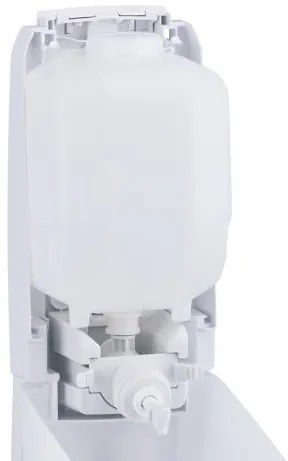 Dozator de săpun lichid Merida Hygiene Control, alb