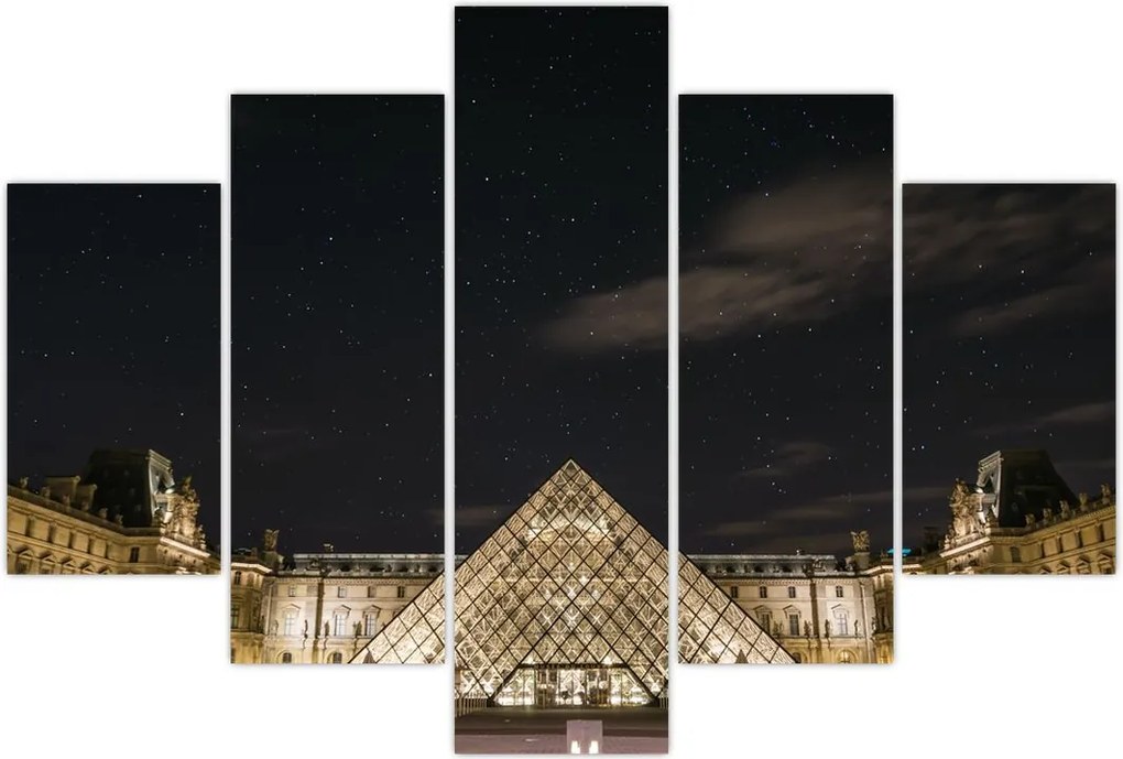 Tablou - Louvre nocturn (150x105 cm)