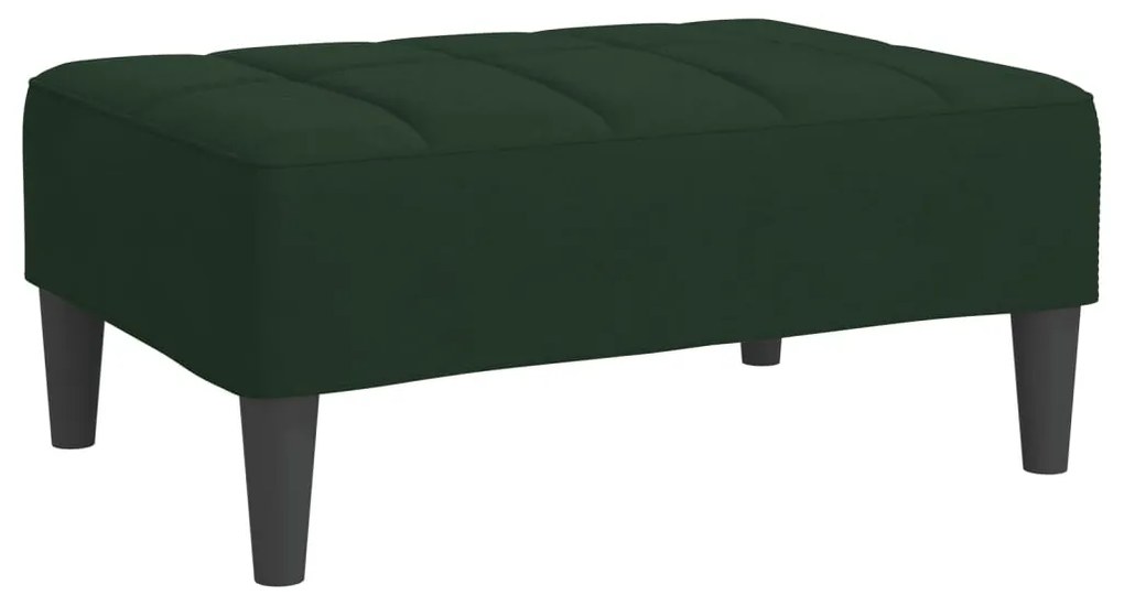 337791 vidaXL Taburet, verde închis, 78x56x32 cm, catifea