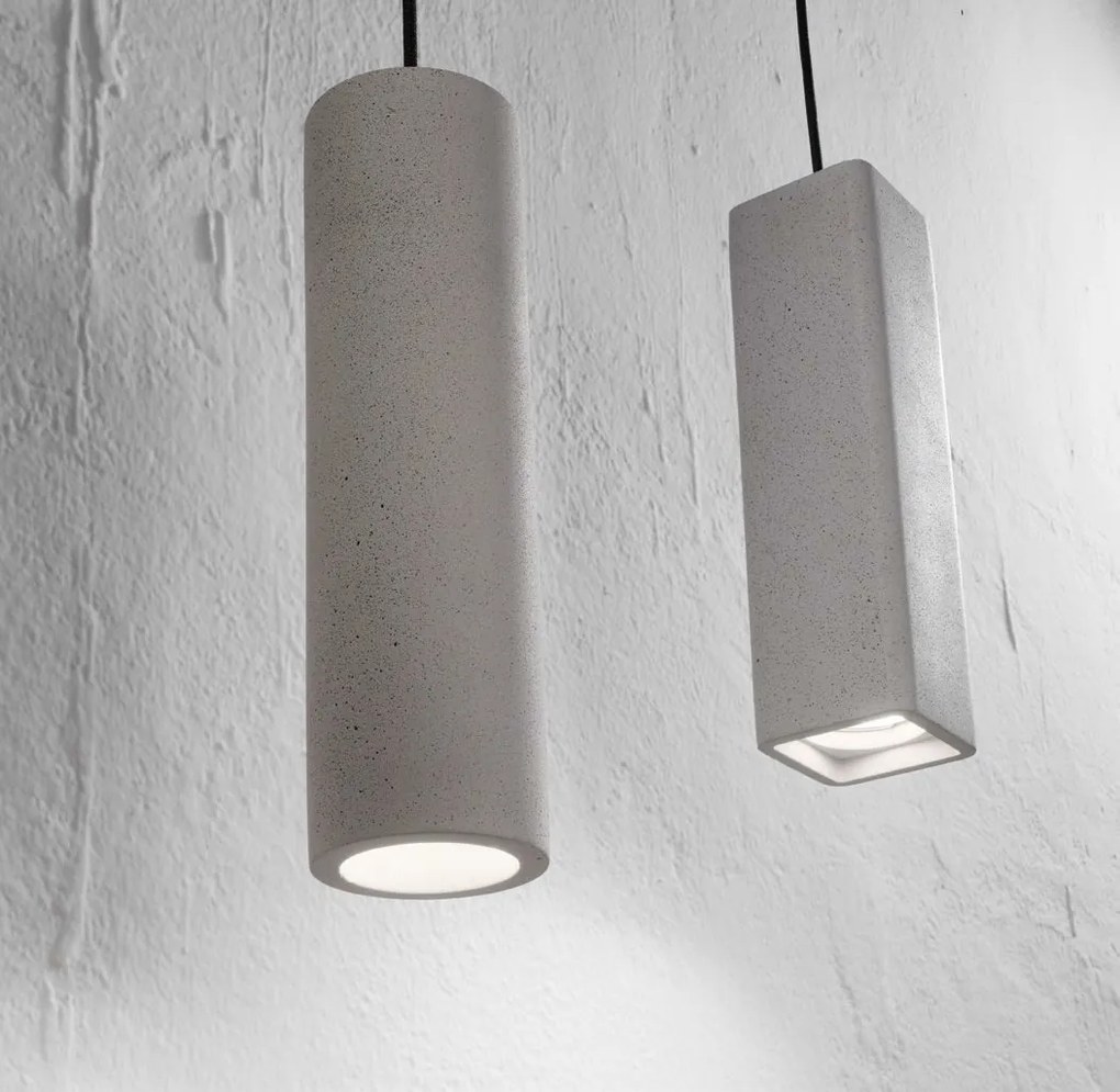 Pendul design modern minimalist OAK SP1 ROUND CEMENTO