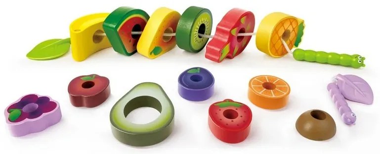 Hape Play Set - Festin de fructe cu omizi