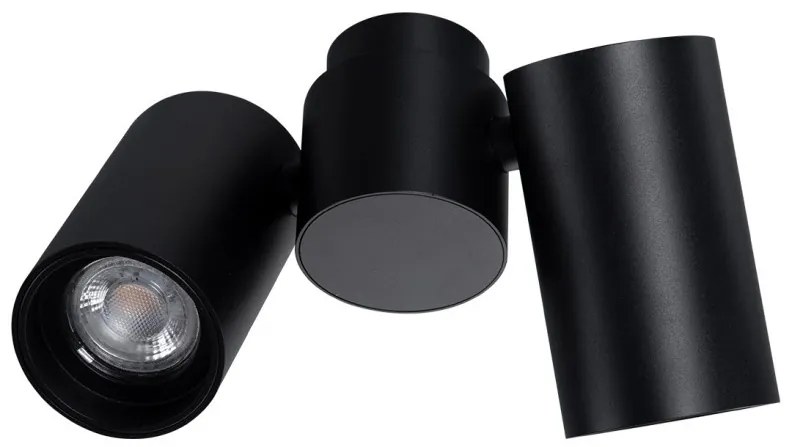 Spot modern directionabil aplicat tavan/plafon MAKALU 2 GU10 negru