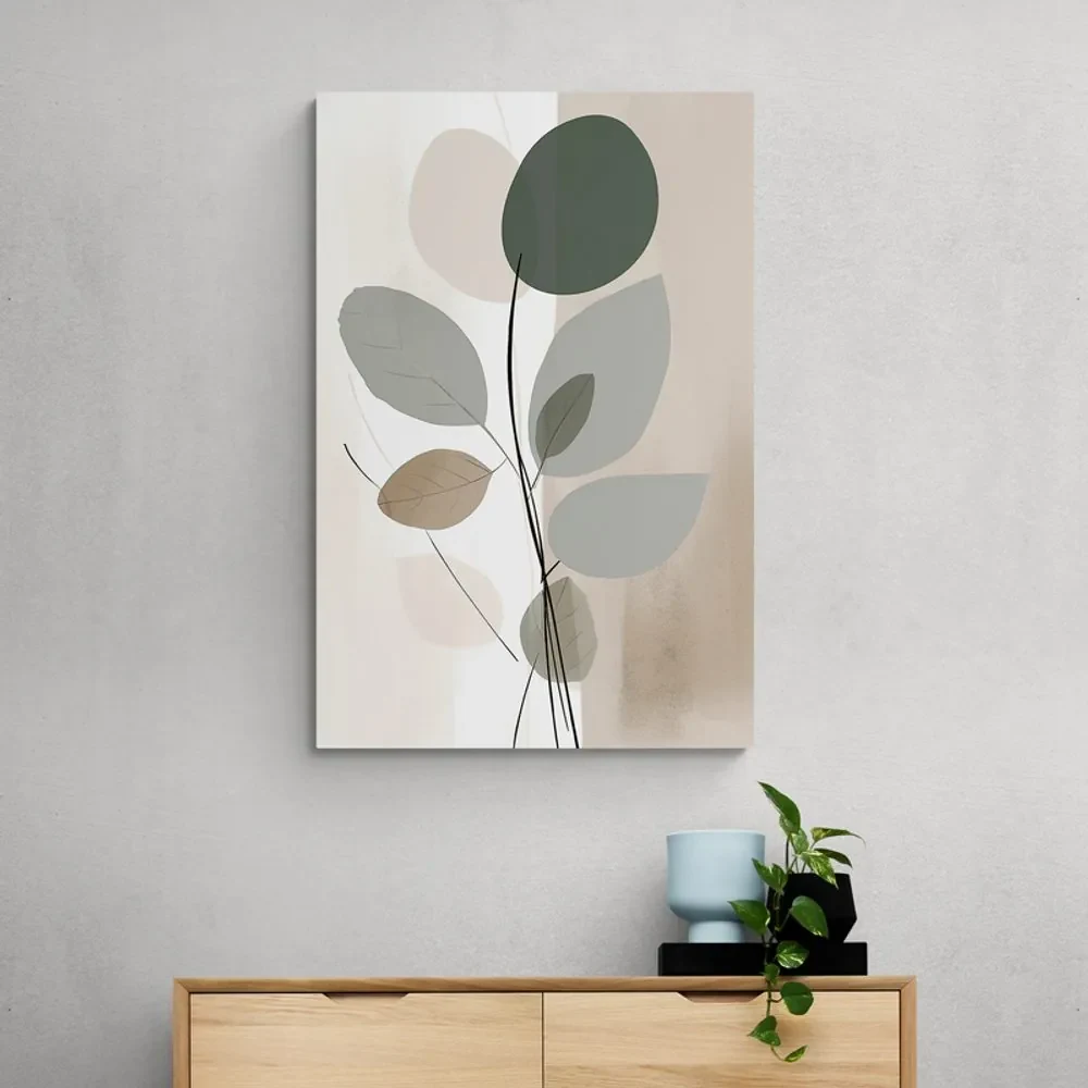 Tablou forme botanice abstracte No1