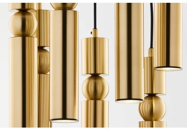 Lustră pe cablu Jupiter 2021 ALAS 7xGU10/10W/230V auriu