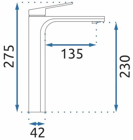 Baterie pentru lavoar Rea Marco BLACK negru