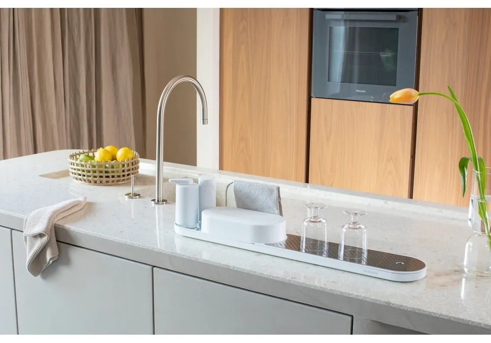 Suport pentru accesorii de spălat alb din plastic SinkStyle – Brabantia