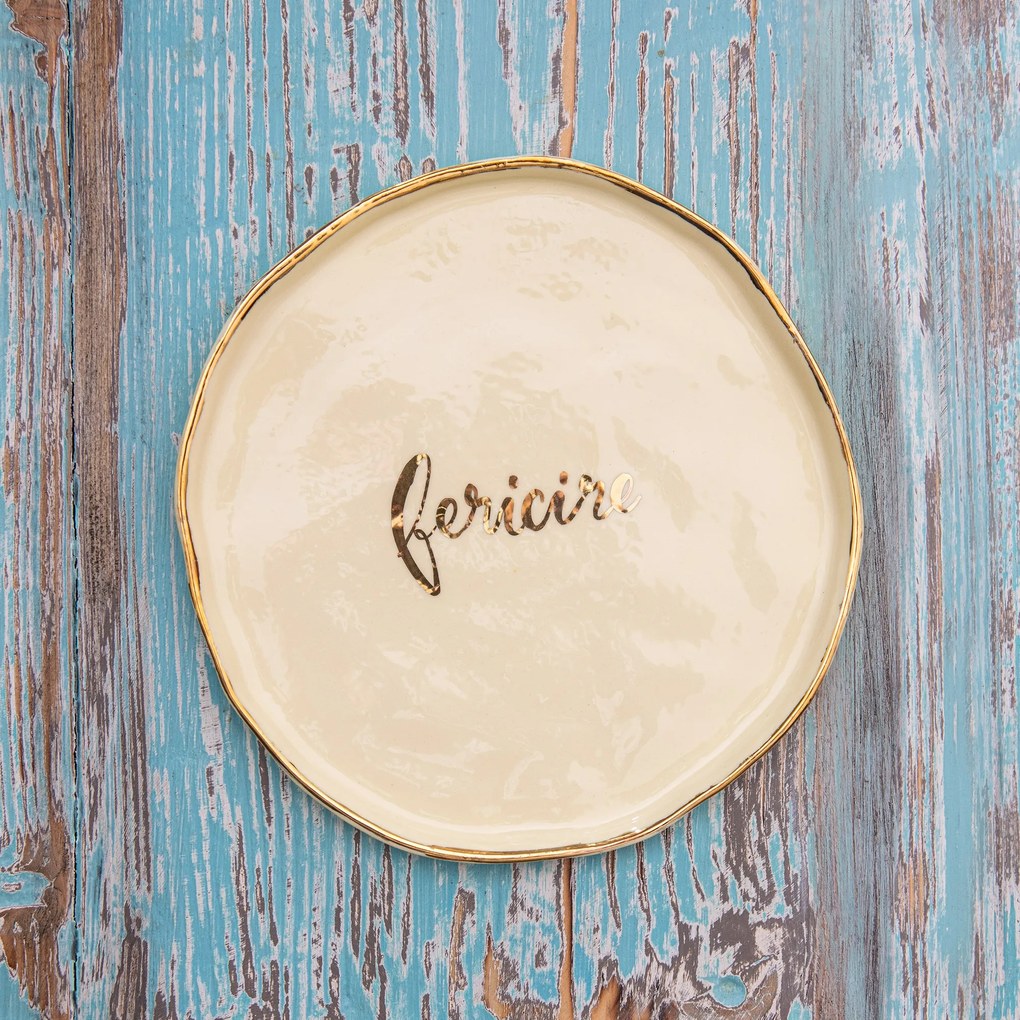 Farfurie Handmade Manifest Fericire 20cm