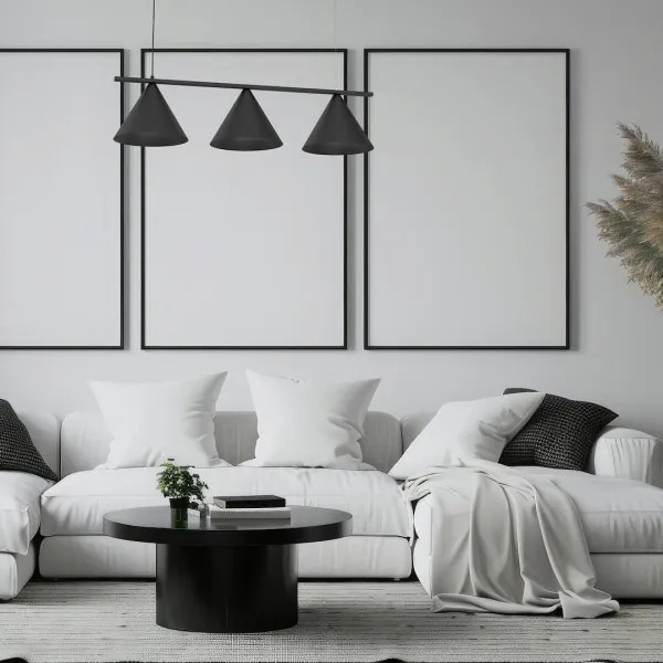 Lustră suspendată pe cablu CAPITAL, 3xGX53/15W/230V, negru