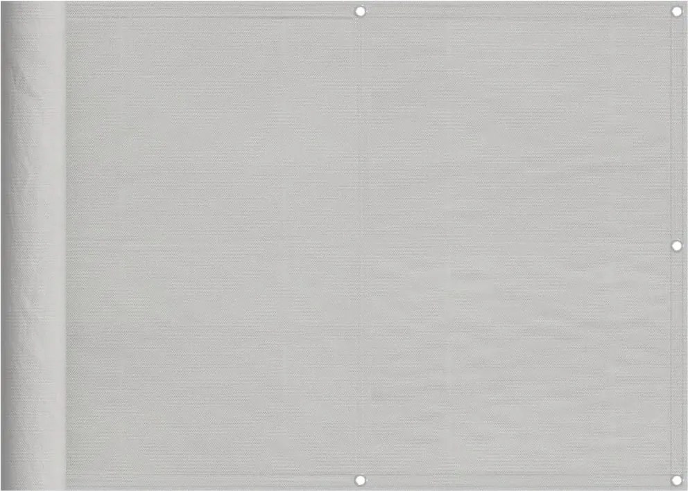 vidaXL Paravan de balcon gri deschis 75x1000 cm 100% poliester oxford