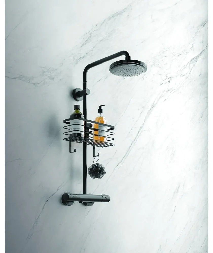 Raft pentru baie Metaltex Origin, negru