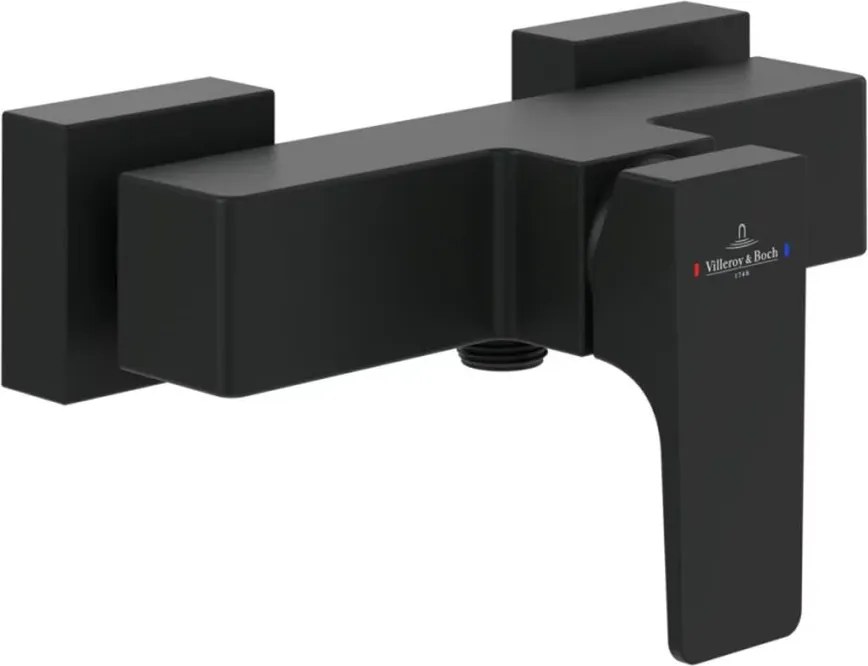 Baterie dus Villeroy&Boch Architectura Square monocomanda negru mat
