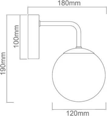 Open Design OR81398 - Lampă de perete pentru baie BAO 1xG9/8W/230V IP44 aurie