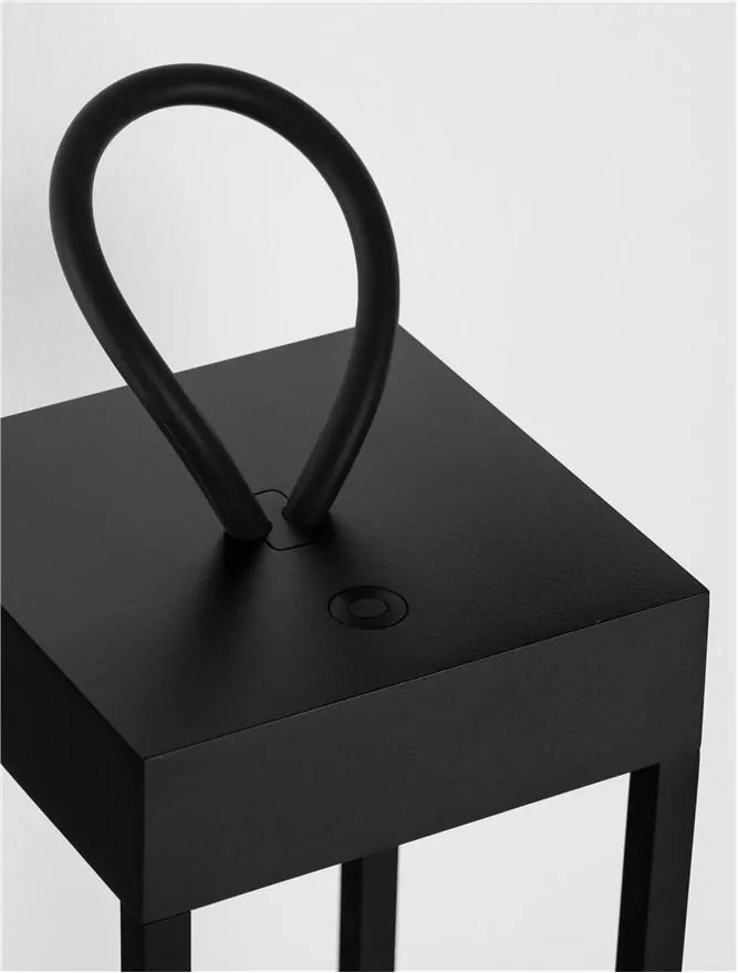Lampa decorativa de exterior LED portabila LUCIA negru
