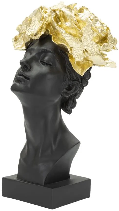 Mauro Ferretti Statuie Femeie Cu Fluturi Pe Cap cm 21X20X36,5 | Aosom Romania
