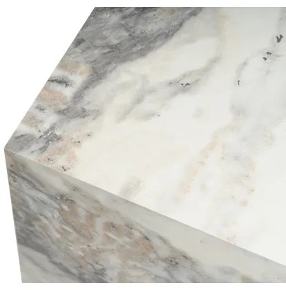 Măsuță laterală KUP 50x45 cm decor marmorat