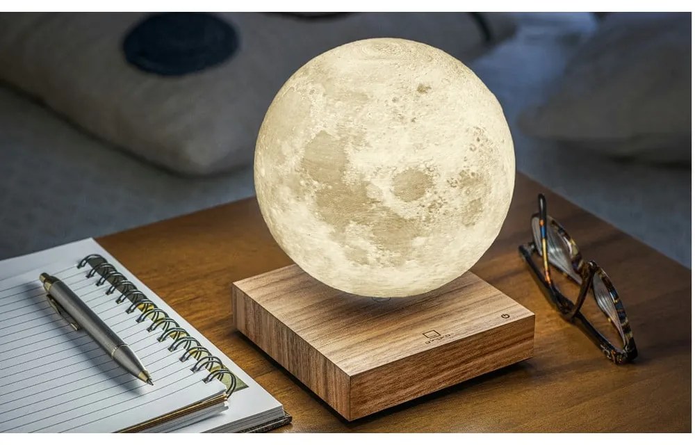 Veioză maro LED (înălțime 14 cm) Moon – Gingko