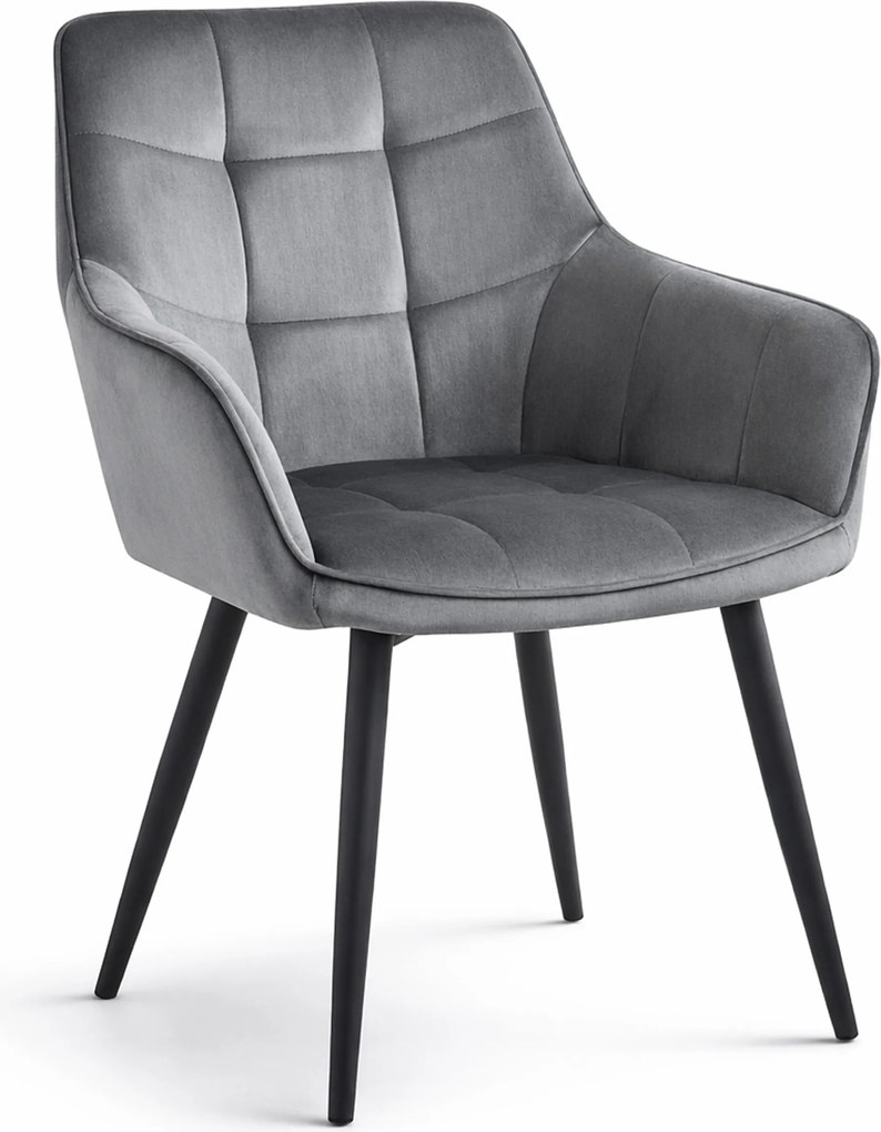 Scaun Bucatarie / Dining Warsil Catifea Gri