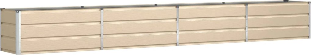 vidaXL Jardinieră Creme 480 x 50 x 45 cm Oțel Galvanizat