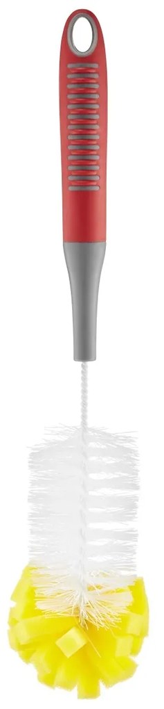 Perie curatare sticle, rosu, Aseo