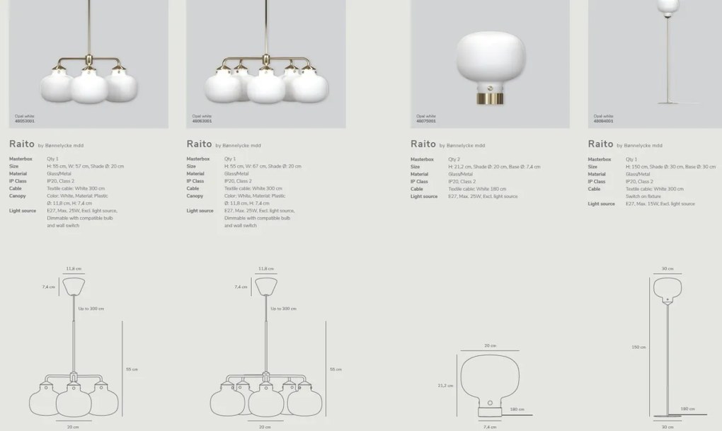 Aplica design modern Raito 48091001 DFTP